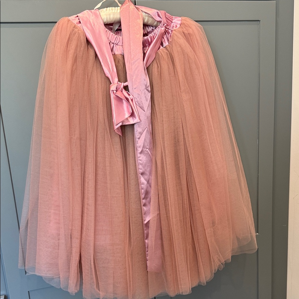 Elegant Pink Tulle Skater Skirt